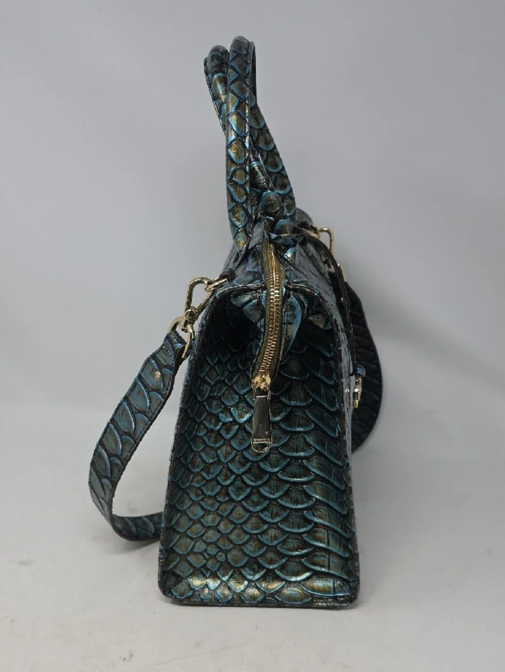 Brahmin Large Duxbury Bird of Paradise Brasilia Leather Bag